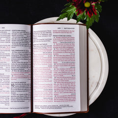 NKJV, End-of-Verse Reference Bible, Personal Size Large Print, Leathersoft, Brow