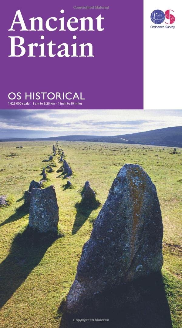 Cover of Map of Ancient Britain | Historical Map & Guide | Ordnance Survey | Roman Empire by Ordnance Survey