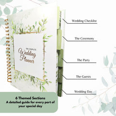 The Complete Wedding Planner, 160 Page Spiral Bound Wedding Organizer with Gold