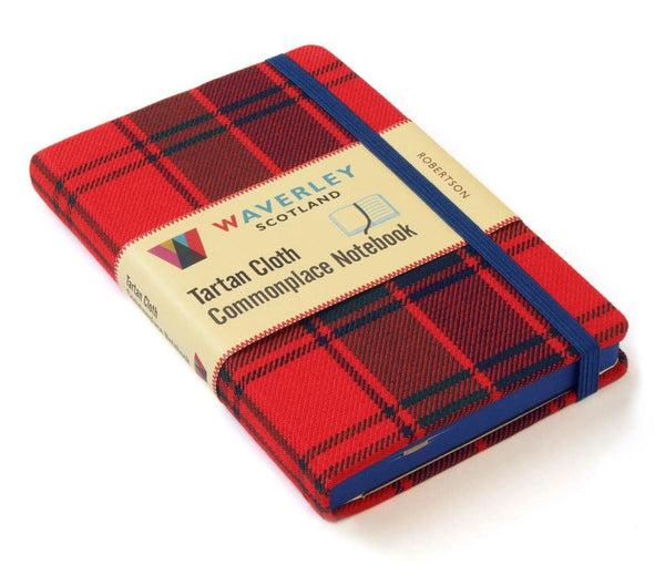 Robertson Notebook: Waverley Genuine Scottish Tartan Notebook by Ron Waverley Scotland