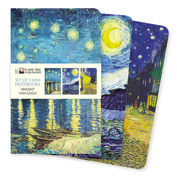 Vincent van Gogh Set of 3 Mini Notebooks by Flame Tree Studio