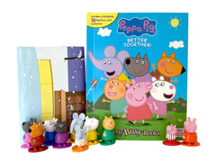 Peppa Pig Better Together My Busy Books - Storybook, 10 figurines, playmat