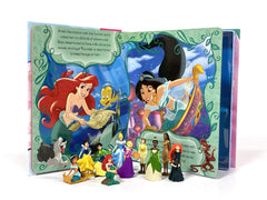 Disney Princess Great Adventures My Busy Book - Storybook, 10 figurines, playmat
