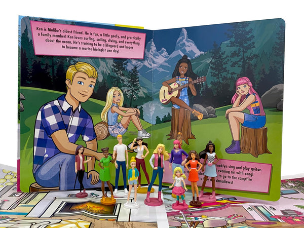 Barbie My Busy Books - Storybook, 10 figurines, playmat