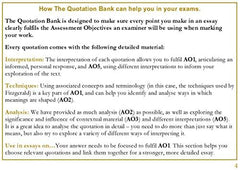 The Quotation Bank: The Great Gatsby A-Level Revision and Study Guide for