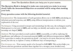 The Quotation Bank: King Lear A-Level Revision and Study Guide for English