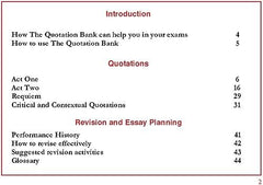 The Quotation Bank: Death of A Salesman Revision and Study Guide for English