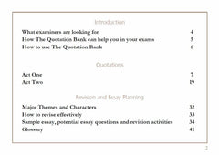 The Quotation Bank: Blood Brothers GCSE Revision and Study Guide for English