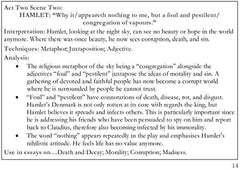 The Quotation Bank: Hamlet A-Level Revision and Study Guide for English