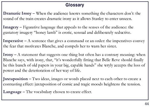 The Quotation Bank: A Streetcar Named Desire A-Level Revision and Study Guide