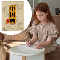 Chinese Painting White Drawing Copying Album, Chinese Calligraphy Paper Book,