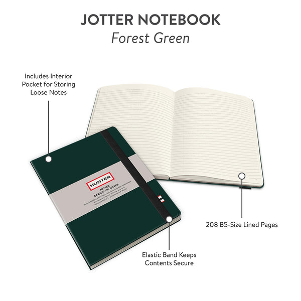 Studio Oh! Jotter Notebook, 10” X 7” Lined Journal With 208 B5 Size Pages for