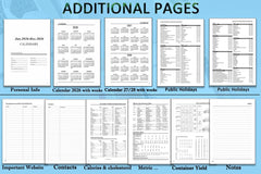 Diary 2026 Day per Page A5, Daily Planner with Monthly Tabs, Back Pocket,