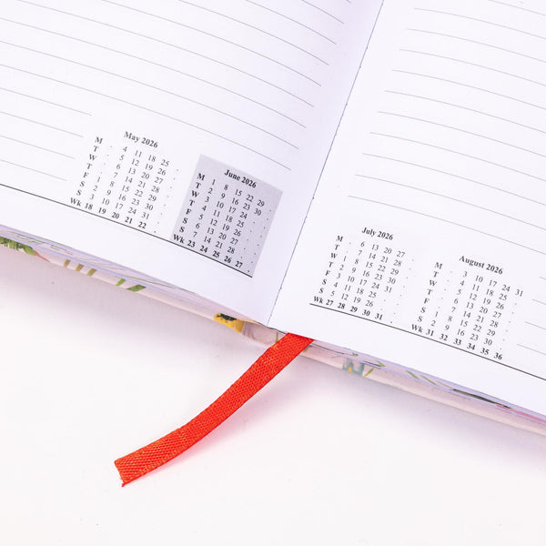 evelay 2026 Diary A5 Day to Page Full Year Planner Desk Hardback Luxury Printed