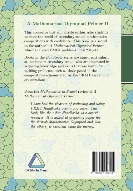 A Mathematical Olympiad Primer II