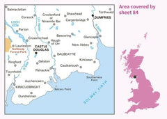 Dumfries & Castle Douglas Map | Dalbeattie & Kirkcudbright | Ordnance Survey |