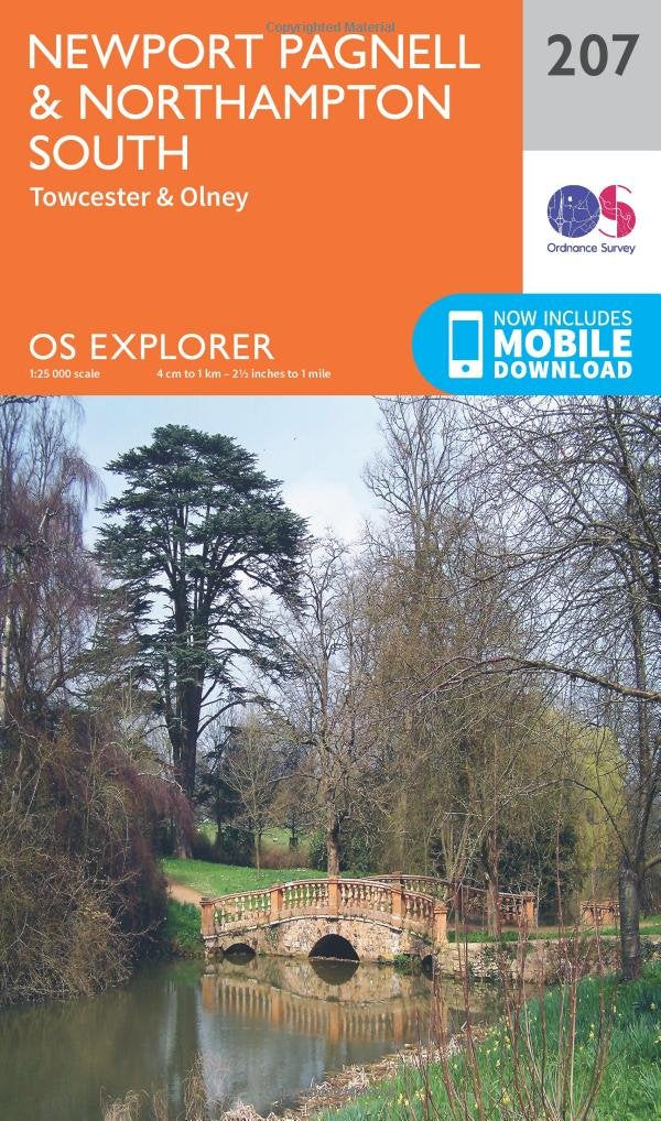 Newport Pagnell & Northampton South Map | Towcester & Olney | Ordnance Survey |