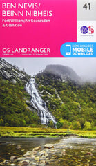 Ben Nevis Map | Fort William & Glen Coe | Ordnance Survey | OS Landranger Map
