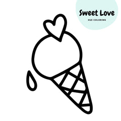 Sweet Love: Bold and Easy Coloring Book