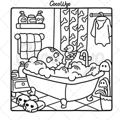 Spooky Cutie: Coloring Book for Adults and Teens Featuring Adorable Creepy
