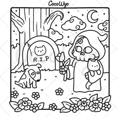 Spooky Cutie: Coloring Book for Adults and Teens Featuring Adorable Creepy