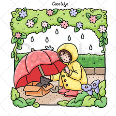 Girl Moments: Coloring Book for Adults and Teens Featuring Cute Cozy Daily