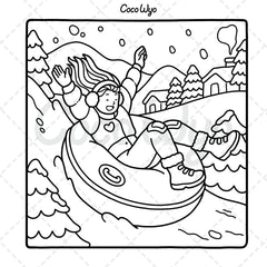 Girl Moments: Coloring Book for Adults and Teens Featuring Cute Cozy Daily