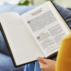 KJV Large Print Reference Bible, Black Leathersoft, Red Letter,