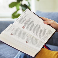 KJV Large Print Reference Bible, Black Leathersoft, Red Letter,
