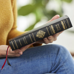 KJV Large Print Reference Bible, Black Leathersoft, Red Letter,