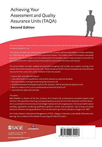 Achieving your Assessment and Quality Assurance Units (Taqa)