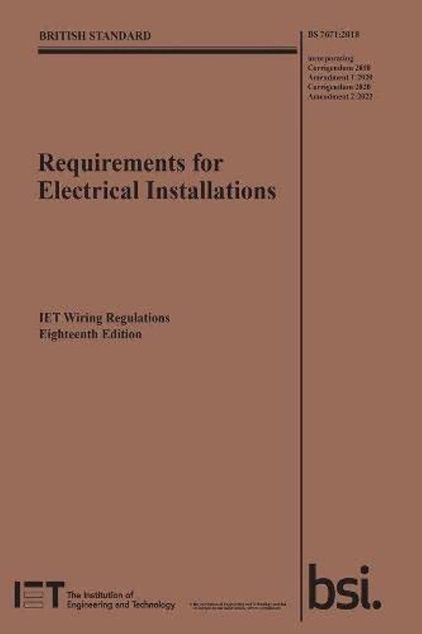 Requirements for Electrical Installations, IET Wiring Regulations,