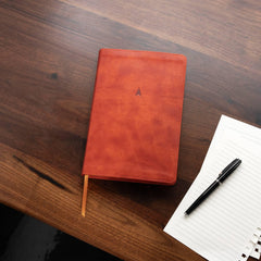 CSB Church Bible, Anglicised Edition, British Tan LeatherTouch, Red Letter,