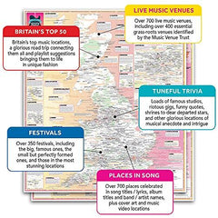 Great British Music Map | Music Map & Guide | Marvellous Maps | Music Gifts |