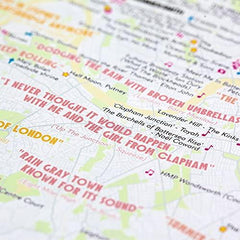 Great British Music Map | Music Map & Guide | Marvellous Maps | Music Gifts |