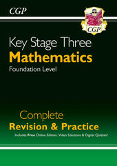 KS3 Maths Complete Revision & Practice – Foundation (includes Online Edition,