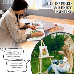 A4 Sketchbook, 60 Sheets Spiral Sketch Book with 200gsm Thick Paper,