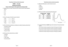 Higher Chemistry: Preparation and Support for SQA Exams