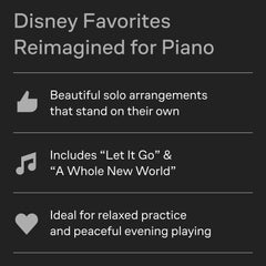 Disney Peaceful Piano Solos Sheet Music Songbook | 34 Relaxing Arrangements for
