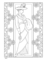 Creative Haven A Century of Fashion Coloring Book
