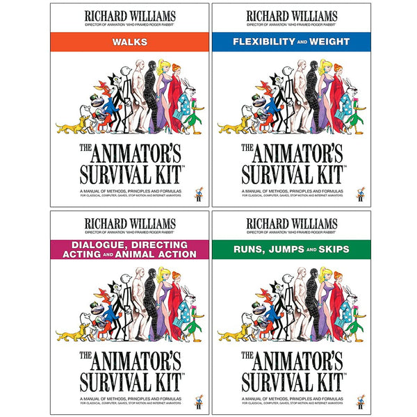 The Animator's Survival Kit Collection 4 Books Set By Richard Williams (Walks,