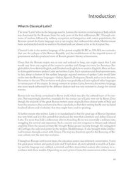 Classical Latin: An Introductory Course
