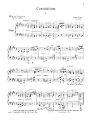 Franz Liszt - Consolations and Liebestraume | Piano Solo Sheet Music | Schirmer