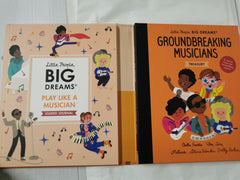 Little People BIg Dreams Ground Breaking Musicians Treasury & Guided Journal Set