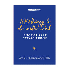 100 Things to do with Dad, Bucket List Scratch Book with Slipcase