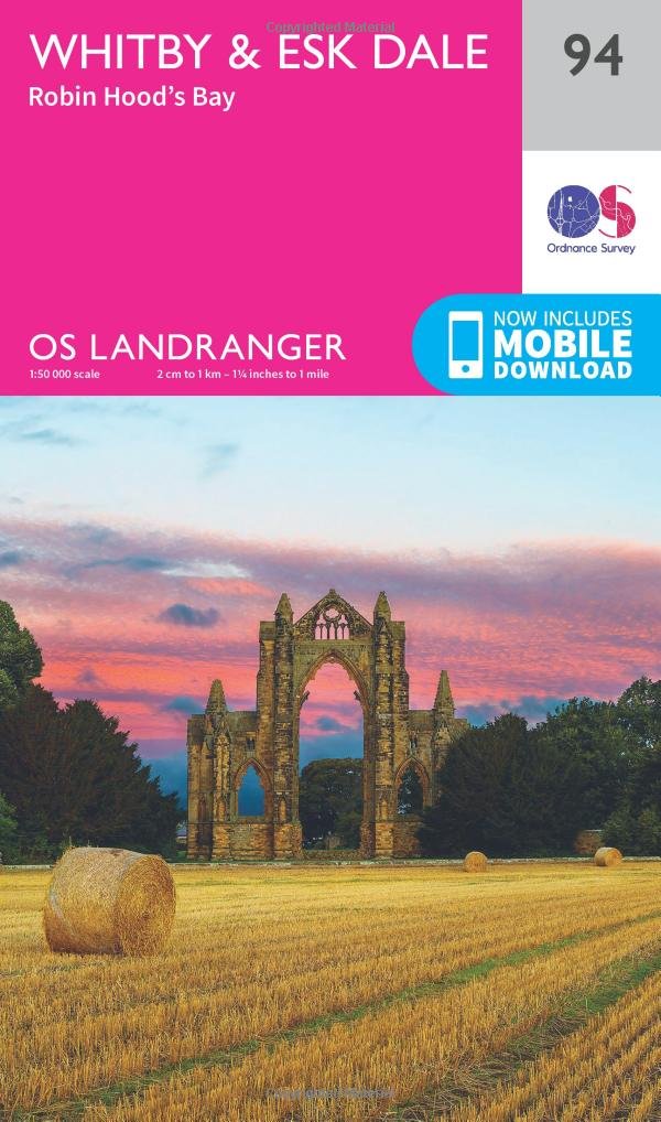 Whitby & Esk Dale Map | Robin Hood’s Bay | Ordnance Survey | OS Landranger Map