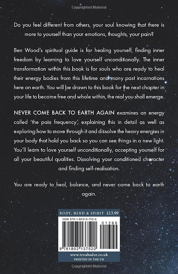 Never Come Back to Earth Again by Ben Wood (Paperback, 2023) by Ben Wood - used book at Perkology Books