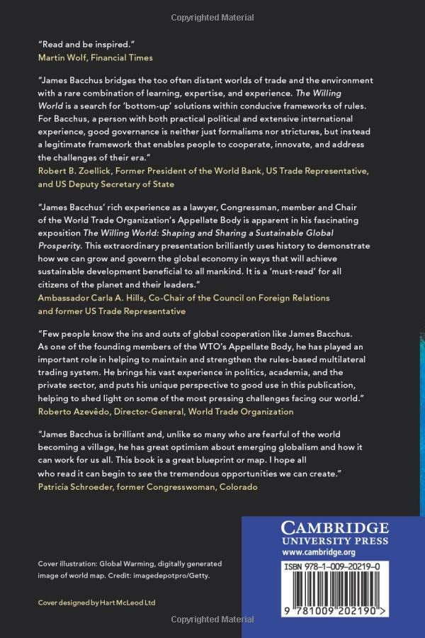 The Willing World: Shaping and Sharing a Sustainable Global Prosperity by James Bacchus - used book at Perkology Books