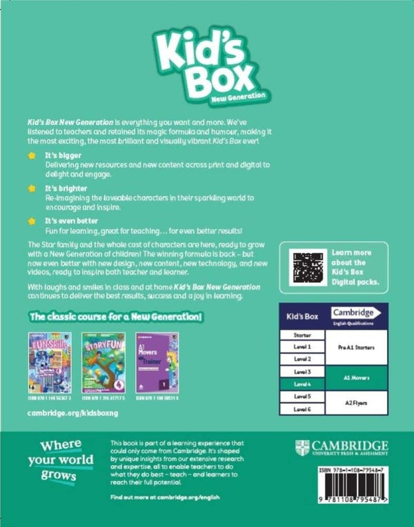 Kid's Box New Generation Level 4 Pupil's Book with eBook British English by Caroline Nixon - used book at Perkology Books