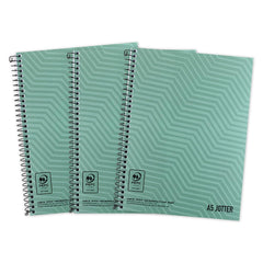 SUMMIT A5 Metallic Wirebound Notebook, 3 Pack, Ruled Pages for School, Work & Journaling, Lay-Flat Durable Binding